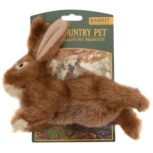 Country Pet Plush Toy With Squeeker Rabbit - Large