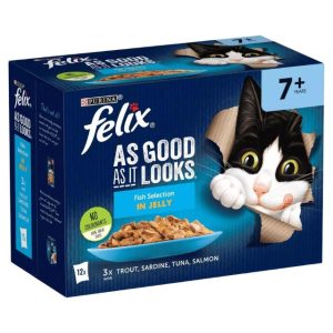 Felix As Good As It Looks Mixed Fish In Jelly, 7+ Years - 12 Pack