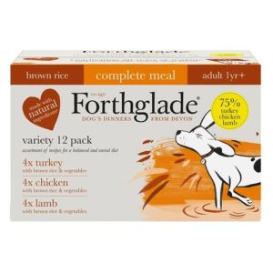 Forthglade Complete, Chicken, Lamb & Turkey Wet Dog Food Trays - 395g