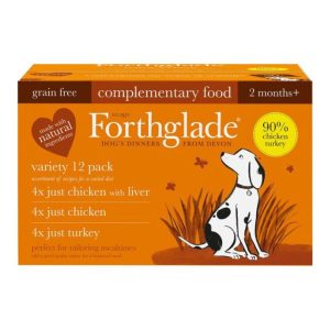 Forthglade Just Poultry Variety Wet Dog Food Trays - 12 x 395g