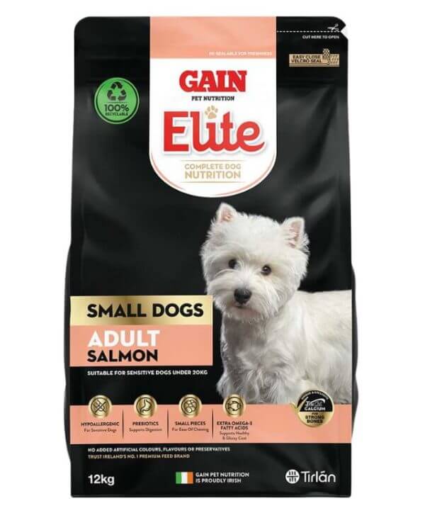 Gain Elite Small Dogs Adult Salmon - 12Kg