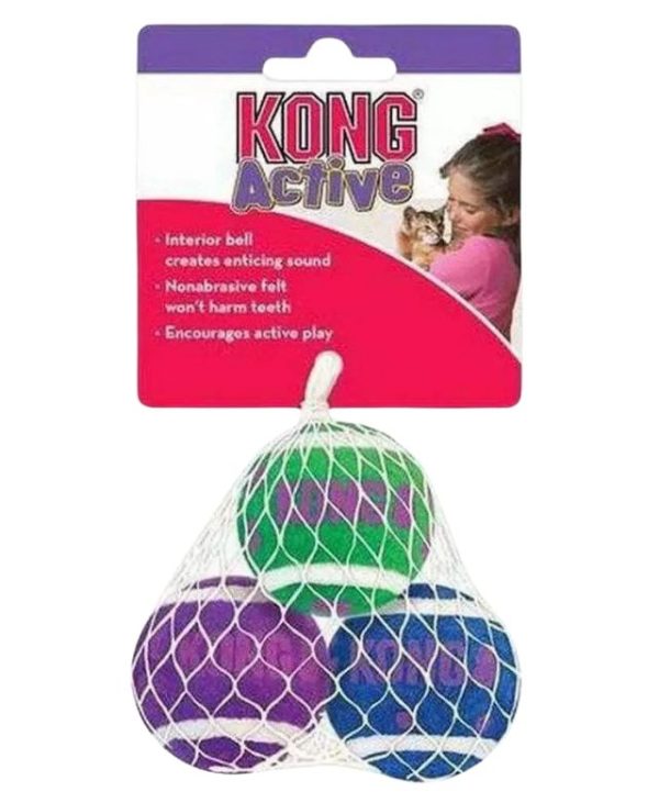 KONG Active With Bells For Cats - 3 Pack