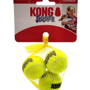 KONG Air Squeaker Tennis Ball Extra Small - 3 Pack