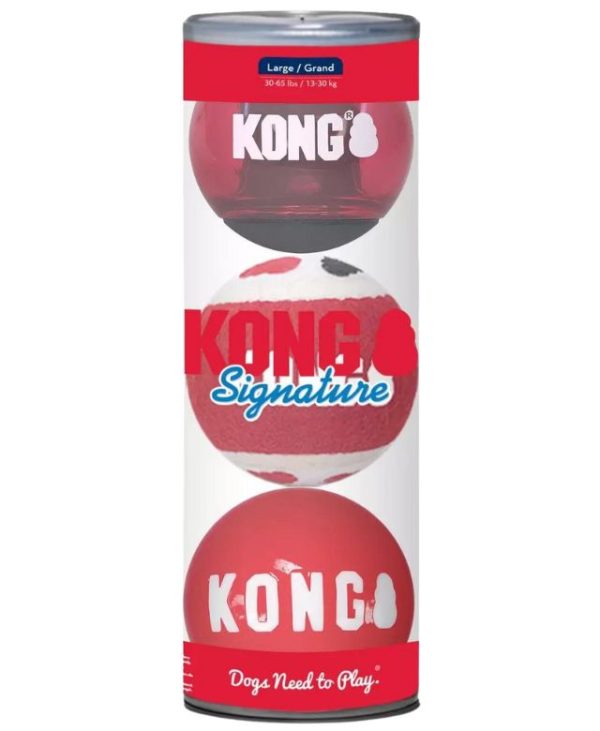 KONG Signature Ball Dog Toy Assorted - Large