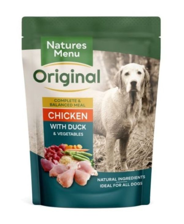 Natures Menu Chicken with Duck & Vegetables Dog Food Pouches - 300g - 5025730003478