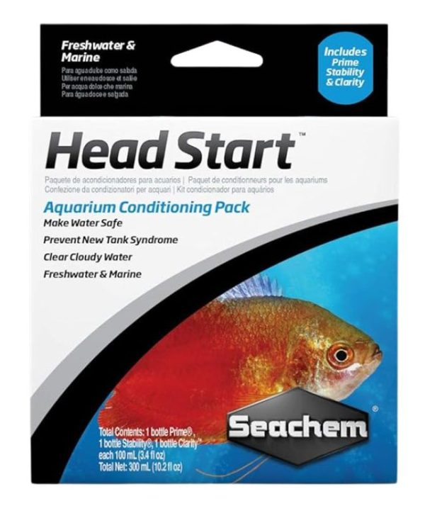 Seachem Head Start Aquarium Conditioning Pack - 3 Pack