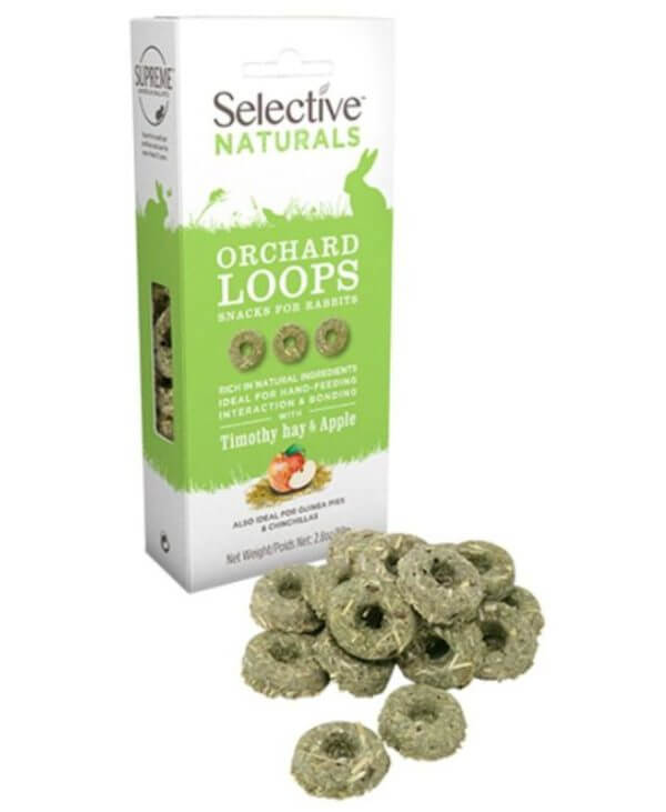 Selective Naturals Orchard Loops Timothy Hay & Apple - 80 g - 730582000753