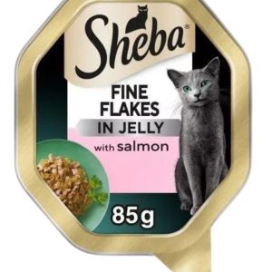 Sheba Fine Flakes Salmon in Jelly Trays - 85g