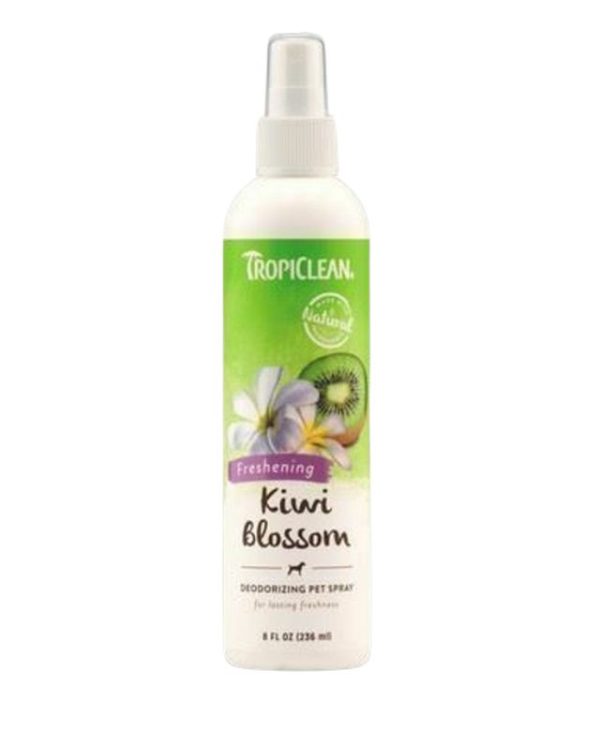 TropiClean Freshening Kiwi Blossom Deodorising Pet Spray - 236ml