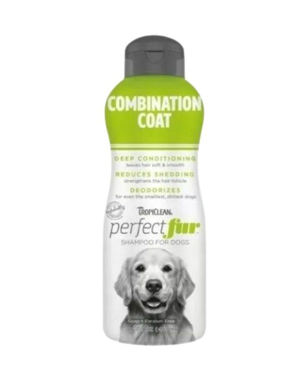 TropiClean Perfect Fur Combination Coat Dog Shampoo - 473ml