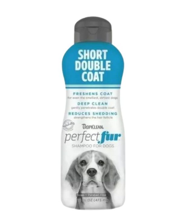 Tropiclean Perfect Fur Short/Double Coat Shampoo - 473ml