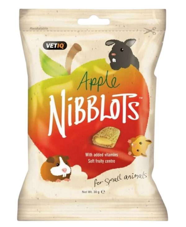 VetIQ Apple Nibblots Small Animal Treats - 30g