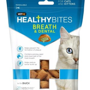 VetIQ Healthy Bites Breath & Dental Cat Treat - 65g