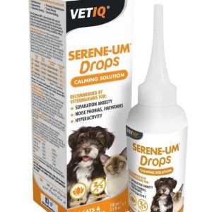 VetIQ Serene Um Drops Calming Solution For Cats and Dogs - 100ml