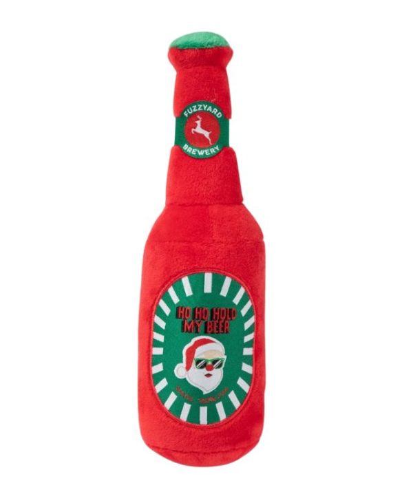 FuzzYard Ho Ho Hold My Beer Dog Toy