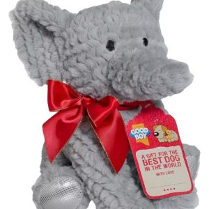 Good Boy Elephant Plush Dog Toy Gift - 25cm