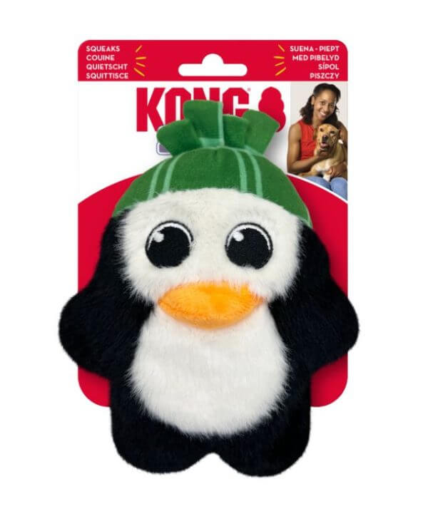 KONG Christmas Snuzzles Penguin Dog Toy - Small