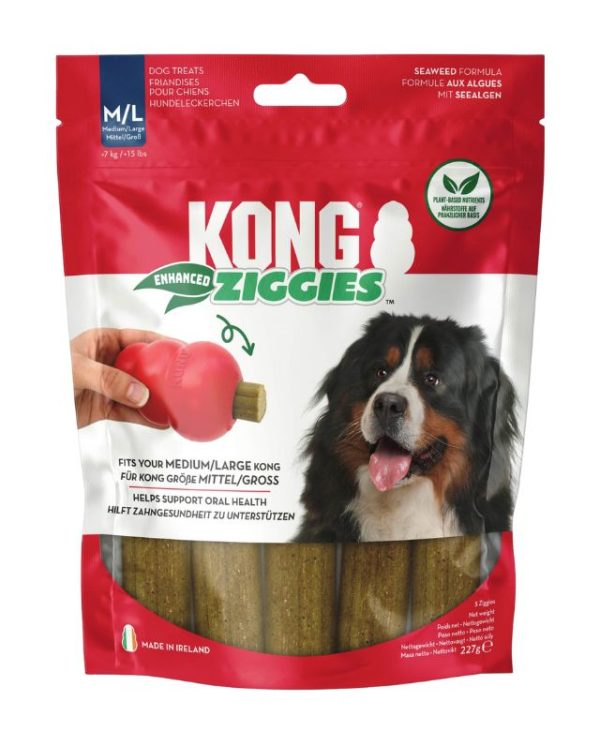 Kong Enhanced Ziggies Dog Treats Medium/Large - 227g