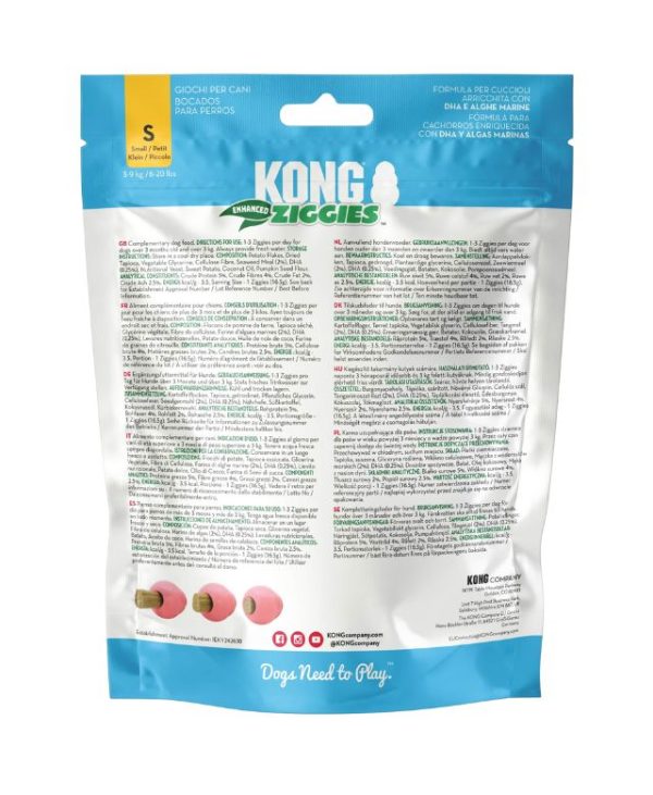 Kong Enhanced Ziggies Dog Treats Small Puppy - 198g