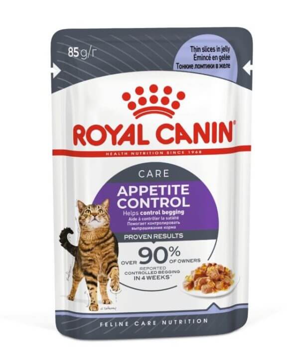 Royal Canin Appetite Control Care Adult Wet Cat Food Thin Slices In Jelly 85g