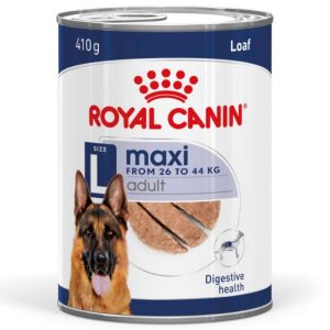 Royal Canin Maxi Adult Wet Large Dog Food Cans In Loaf 410g