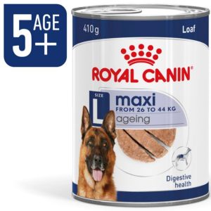 Royal Canin Maxi Ageing 5+ Senior Wet Large Dog Food Cans In Loaf 410g