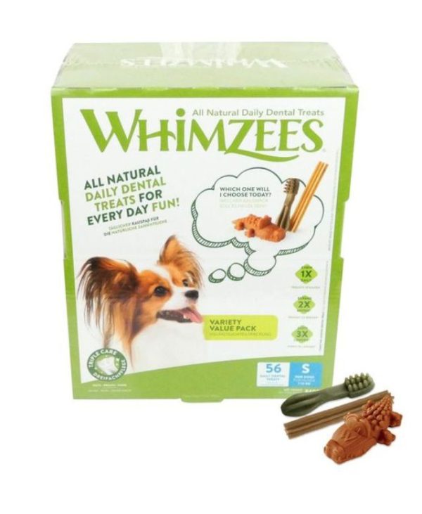 Whimzees Daily Dental Treats Variety Value Box Small