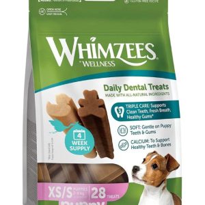 Whimzees Puppy Daily Dental Treats X-SmallSmall - 28pcs - 8718627755174