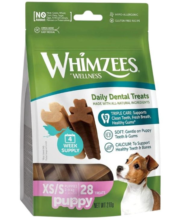 Whimzees Puppy Daily Dental Treats X-SmallSmall - 28pcs - 8718627755174