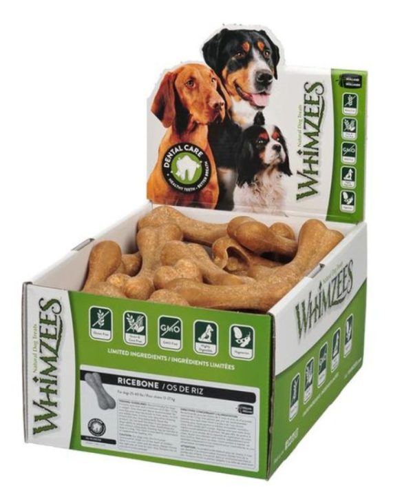 Whimzees Rice Bone Daily Dental Dog Care Large/Extra Large