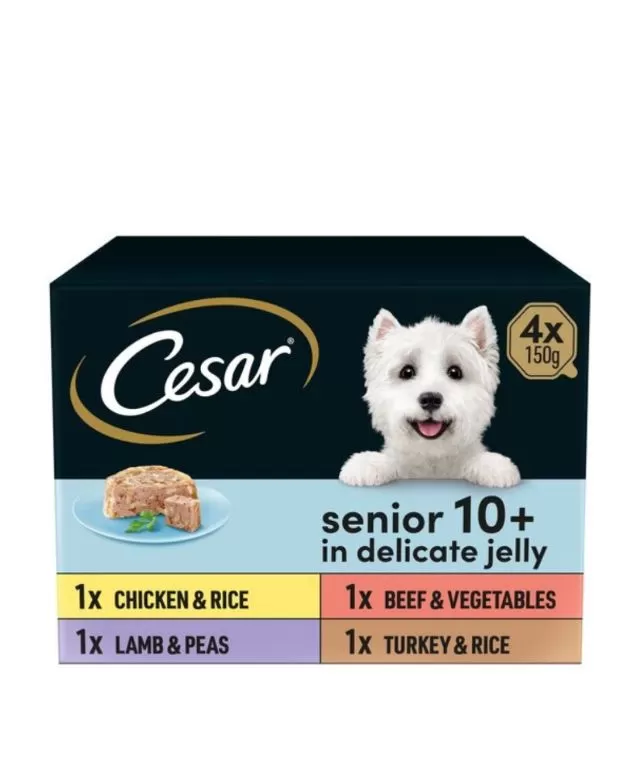 Cesar Senior 10+ In Jelly 4x150g
