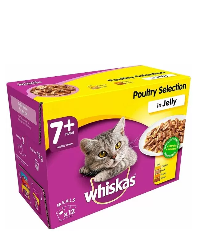 Whiskas 7+ Poultry In Jelly 12pk