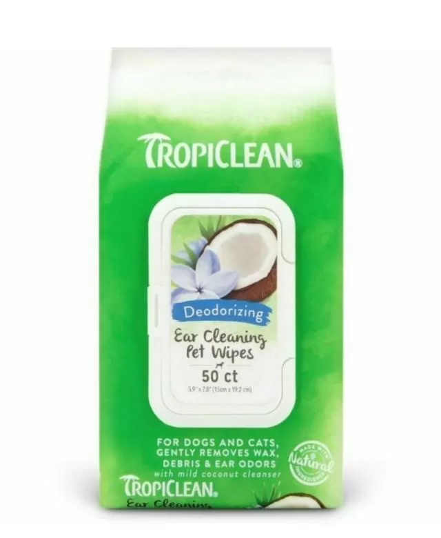 Tropiclean Ear Cleaning Wipes 50pk