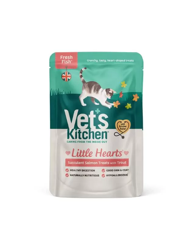 Vet’s Kitchen Little Hearts Salmon Cat Treats 60g